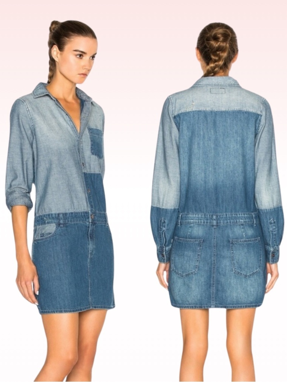 CURRENT / ELLIOTT Whitney Coverall Blue Dress (Sz 0)